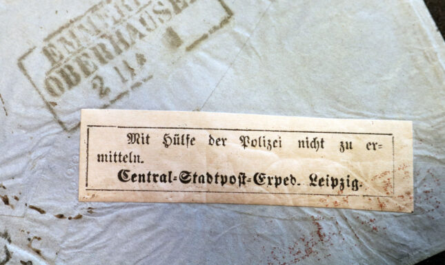 Envelop mit hilfe der polizei