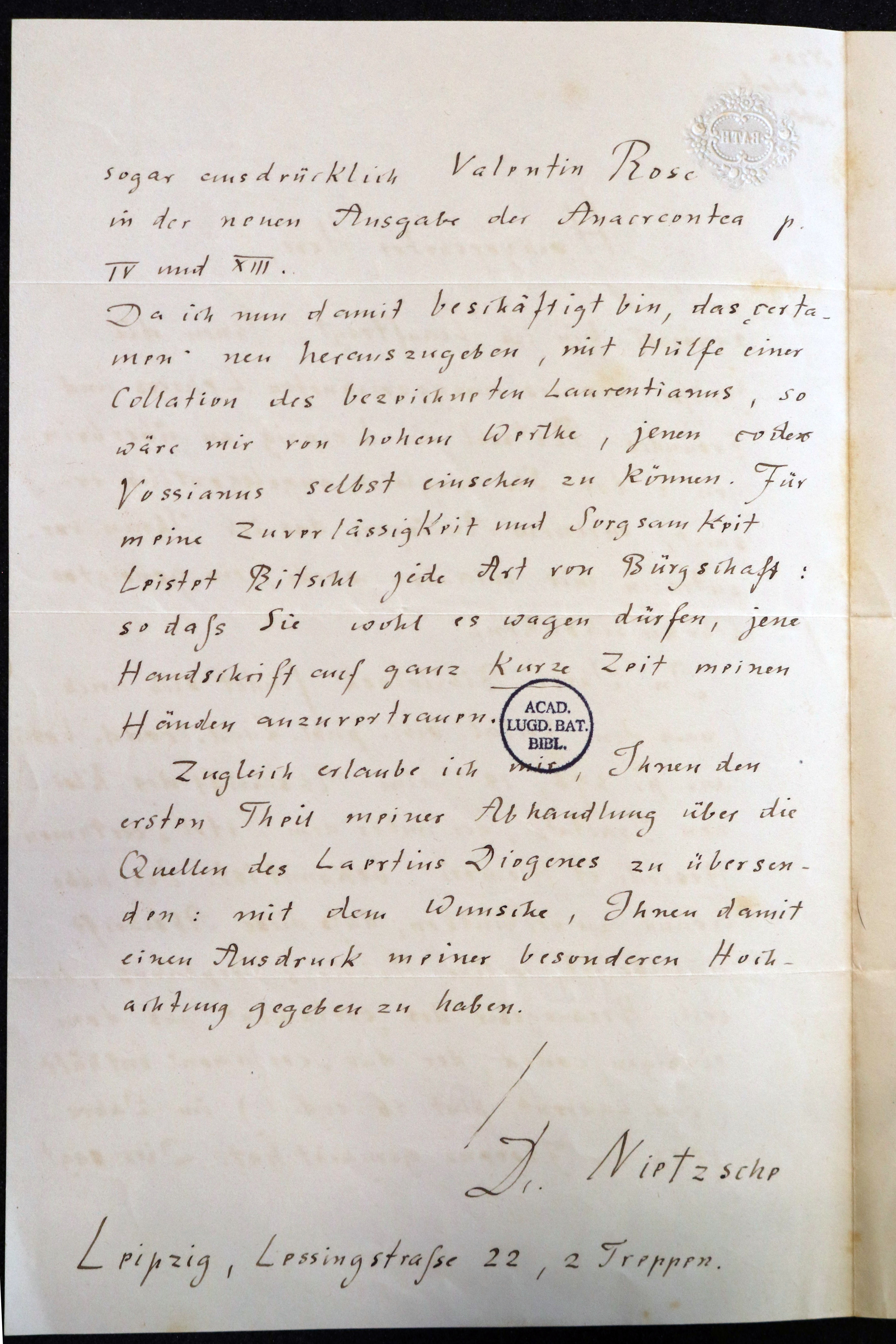 Brief 30 okt verso plat