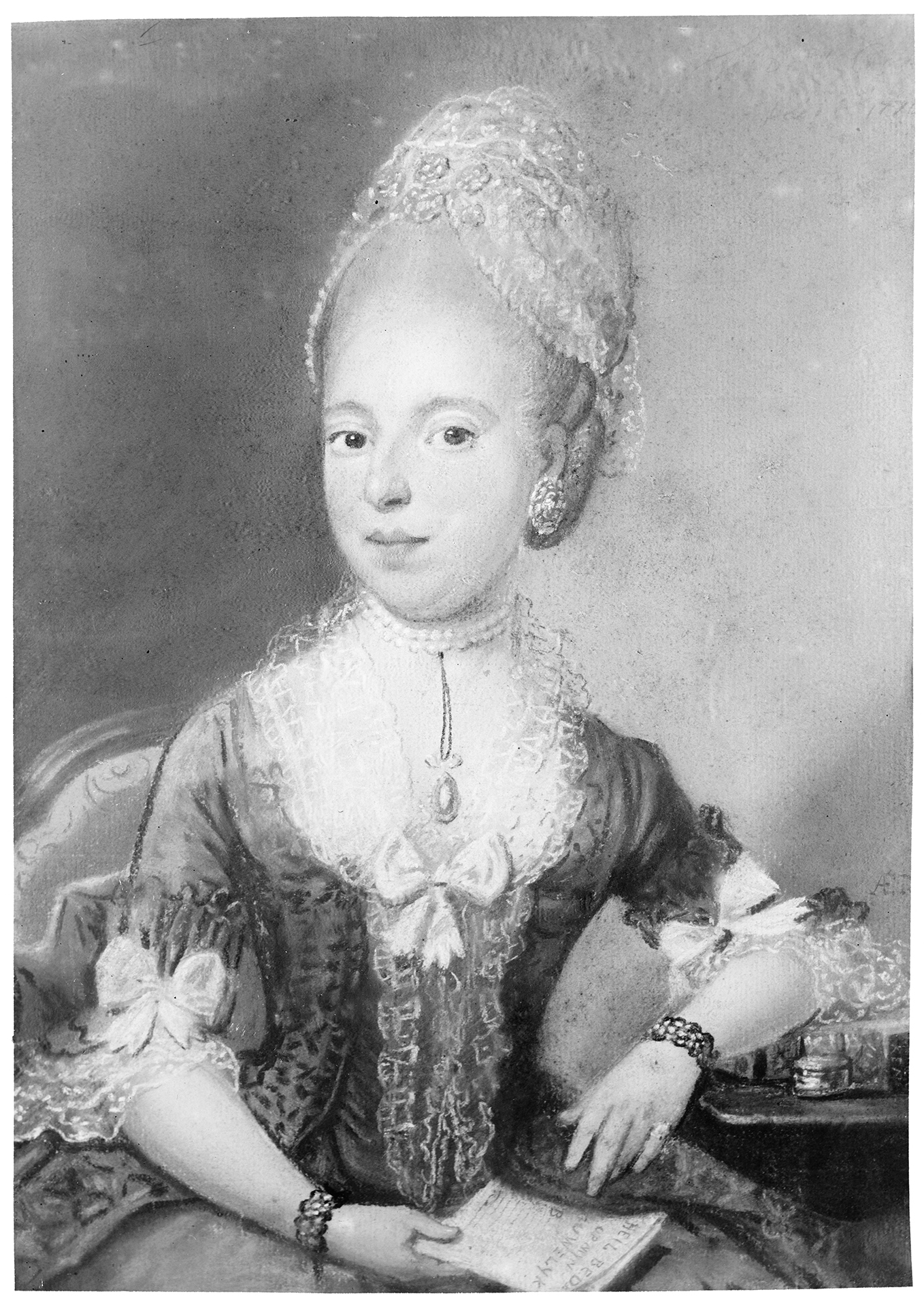 Evi Dijcks 2 klein Portrait of Anna van der Aar de Sterke by Pierre Frédéric de la Croix