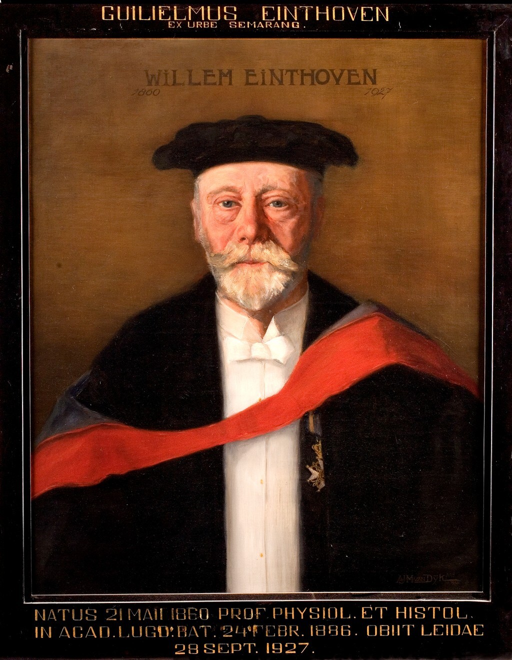 Icones 332 Portrait of W Willem Einthoven professor pf Physiology and Histology at Leiden University