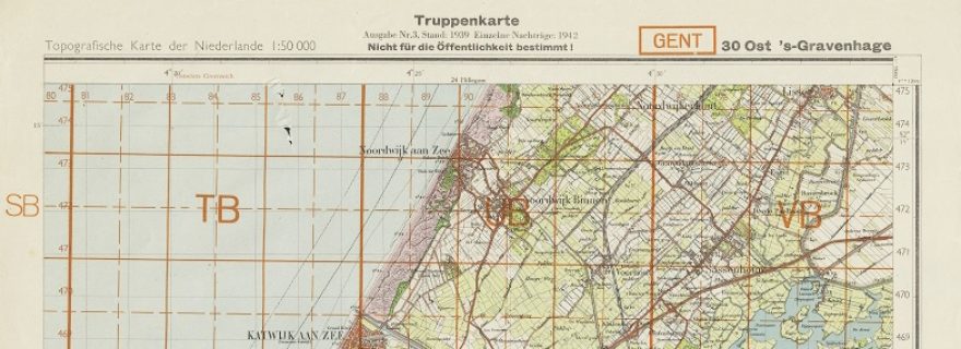 Re-use of maps in times of paper scarcity during WW2
