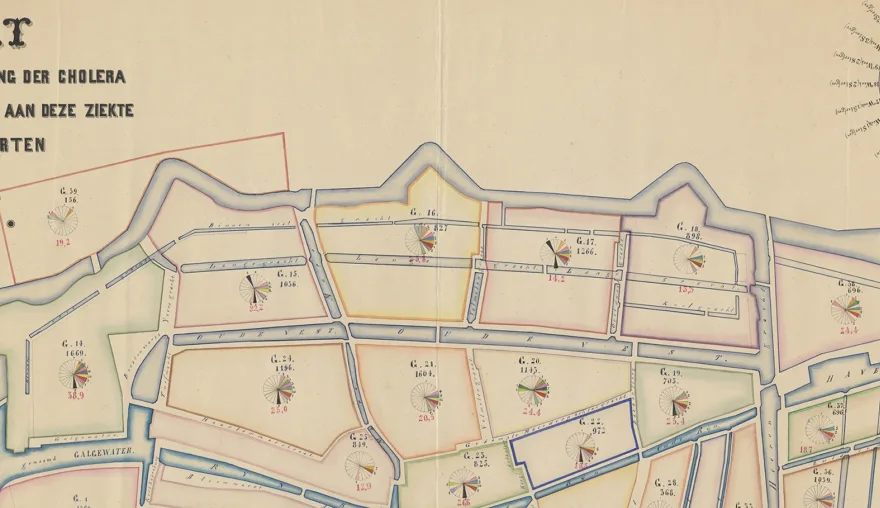 Mapping epidemics: nineteenth-century cholera maps of Leiden