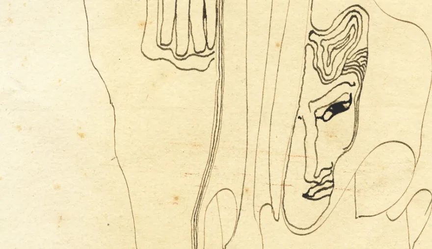 A juvenile drawing by the talented symbolist Carel de Nerée tot Babberich