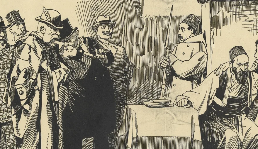 Johan Braakensiek’s Cartoon of an Imprisoned Ottoman Sultan (1909)