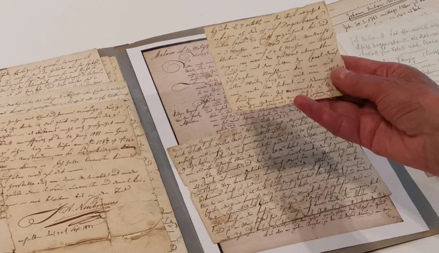 Donation of letters describing an 18th-century voyage between the Netherlands and the Dutch East Indies