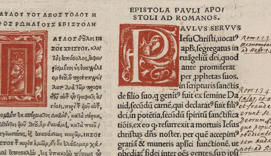 Erasmus’ New Testament edition of 1516