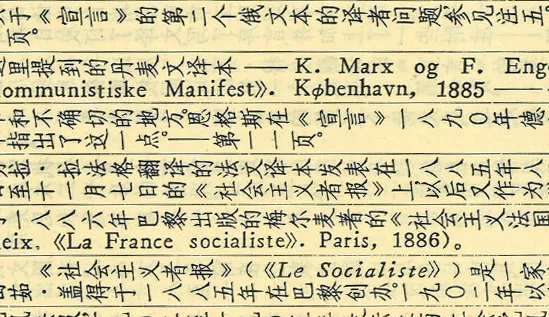 The 1973 Chinese edition of the Communist Manifesto
