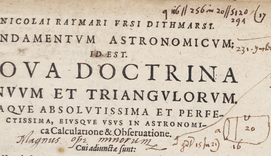 A New Discovery in an Old Astronomy Book