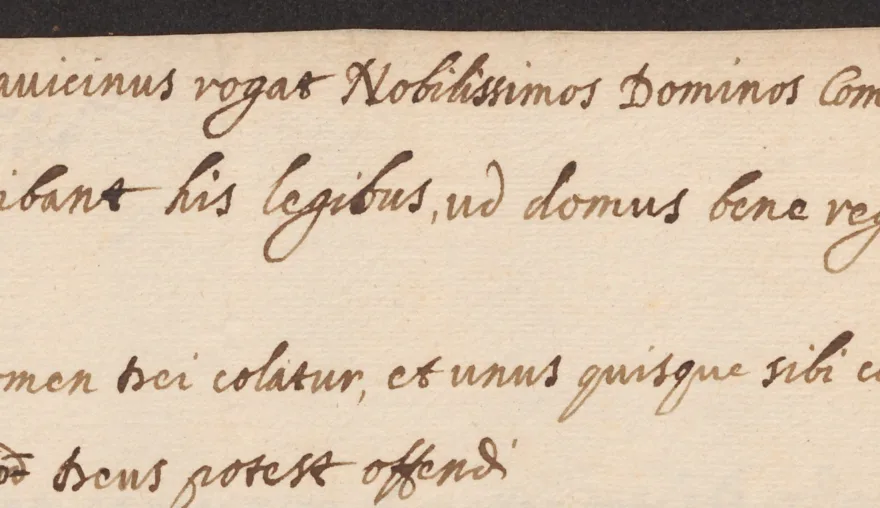 Huygens in Leiden: the house rules of landlord Paravicino