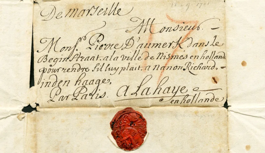 Letter from ‘galley-slave’ no. 9886 in Marseille