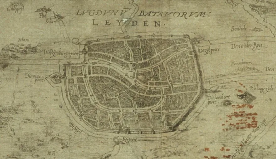 Leiden on the map