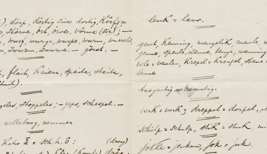 Observations about the Katwijk dialect from 1879