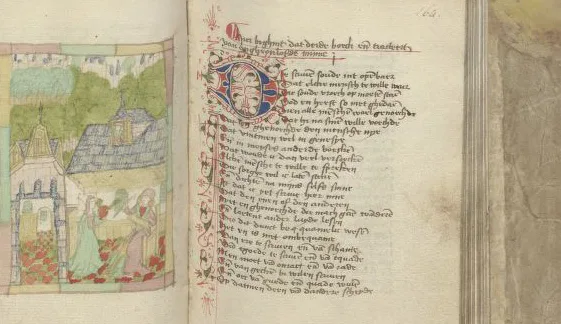 Medieval love stories and morality in text and image: 'Der minnen loep' by Dirc Potter