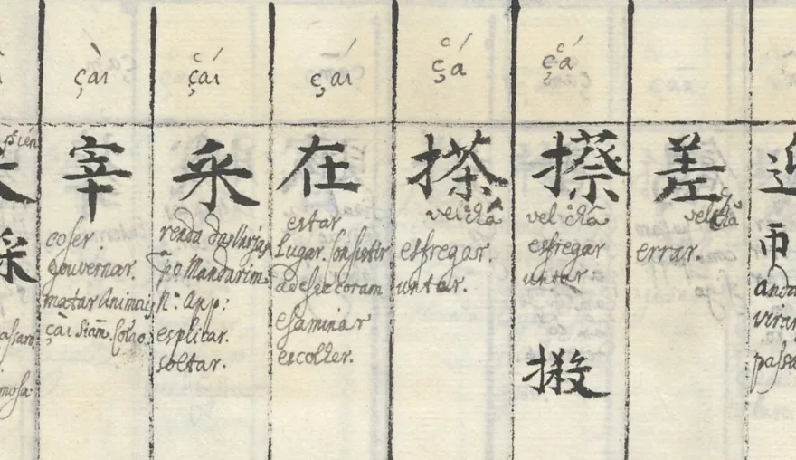 Two 17th century Chinese-Portuguese dictionaries digitized