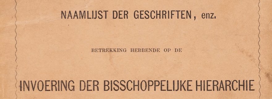 A young minister’s special collection. Hendrik Ludwijn de Voogt’s (1840-1870) pamphlet collection