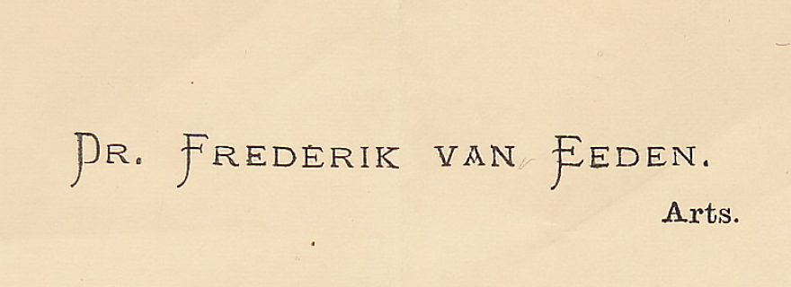 Van Eeden visiting Busken Huet