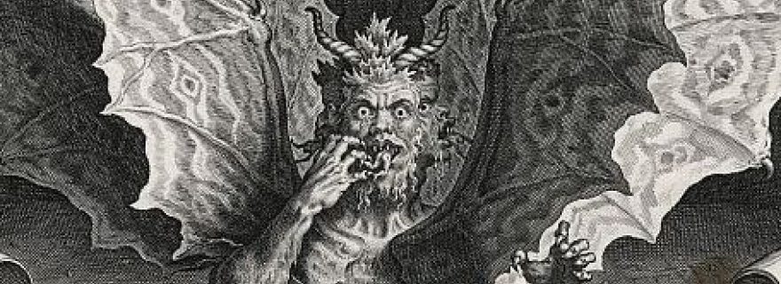 Dante’s Inferno: the three-headed monster Lucifer