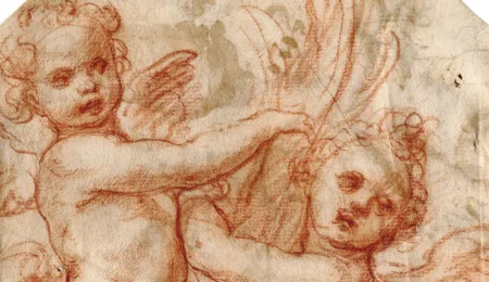 Two angels by Taddeo Zuccaro