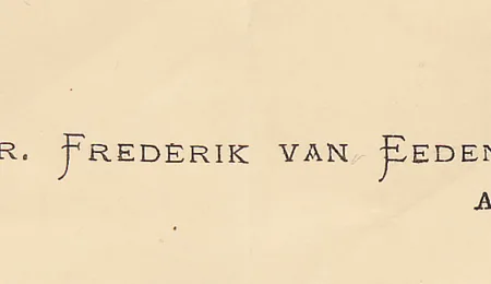 Van Eeden visiting Busken Huet