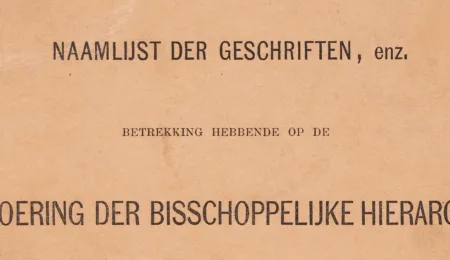 A young minister’s special collection. Hendrik Ludwijn de Voogt’s (1840-1870) pamphlet collection