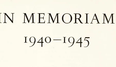 In Memoriam 1940–1945: Remembering the Victims of the Second World War at Leiden University