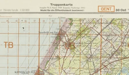 Re-use of maps in times of paper scarcity during WW2