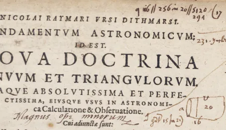 A New Discovery in an Old Astronomy Book
