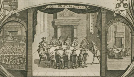 A Picture of a 1721 PhD Ceremony at Leiden University