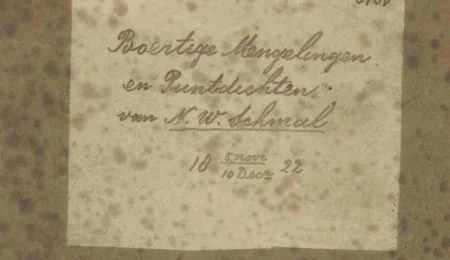 Tears behind a manuscript - The tragic history of a Dutch East Indies’ officer