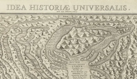 World history as river delta: The first Stream of Times-map