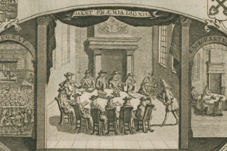A Picture of a 1721 PhD Ceremony at Leiden University